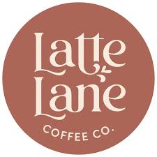 Latte Lane Coffee Co. logo on a brown background